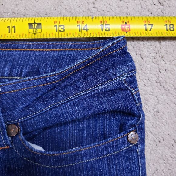 True Religion Women Jeans 33 Billy Bootcut Hindu God Durga Embroidered Flap - Picture 11 of 14